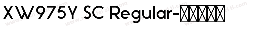 XW975Y SC Regular字体转换